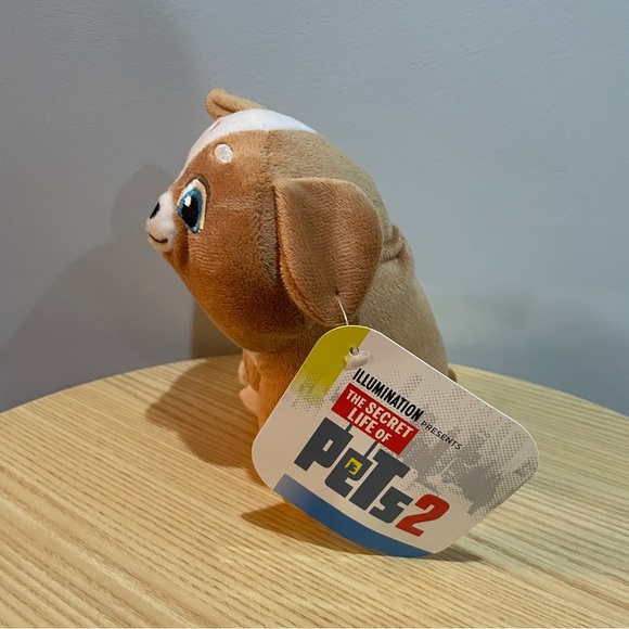 NWT Disney Secret Life of Pets 2 Pickles Puppy Bull Dog Plush - Picture 2 of 5